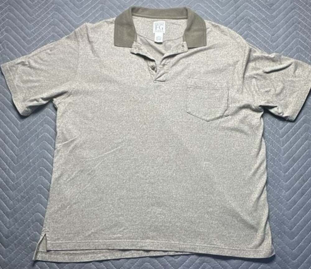 Field Gear Golf 100% Cotton Short Sleeve Pocket Polo Shirt large